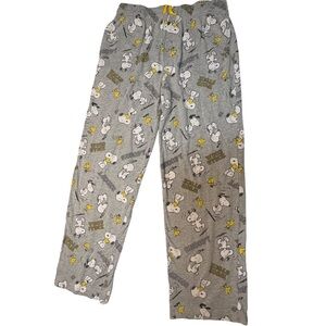 Peanuts Snoopy men's graphic sleep pants relaxed fit elasticized drawstring sm
